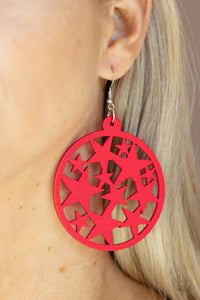 Cosmic Paradise - Red Earrings