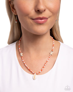 Beachside Beauty - Orange Necklace