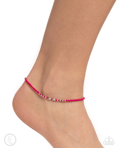 Basic Brightness - Pink Anklet