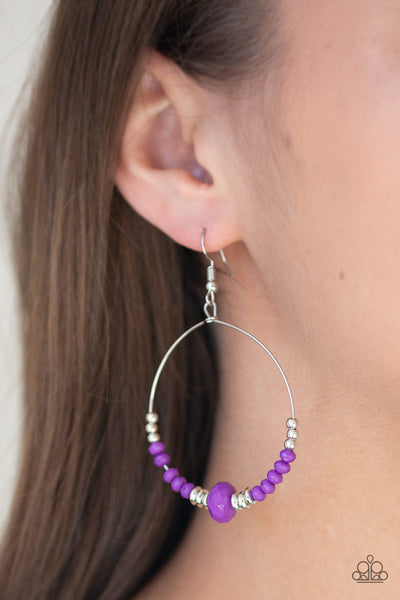 Retro Rural - Purple Earrings