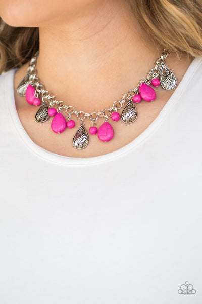 Terra Tranquility - Pink Necklace