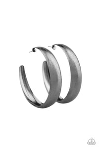 HOOPS! I Did It Again - Black Hoop Earrings