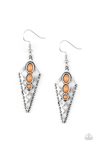 Terra Territory - Brown Earrings