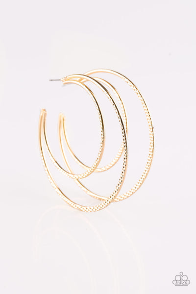 Drop It Like Its HAUTE - Gold Hoop Earrings