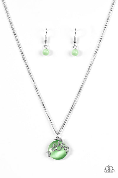 Bubbles Over - Green Necklace