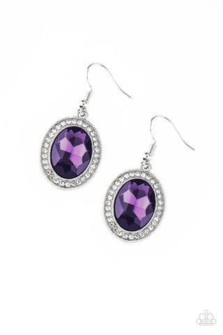 Only FAME In Town - Purple Earrings