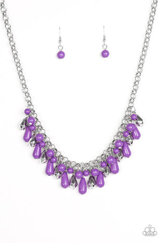 Coastal Cabanas - Purple Necklace