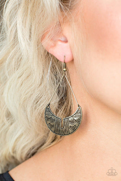 Trading Post Trending - Brass Earrings