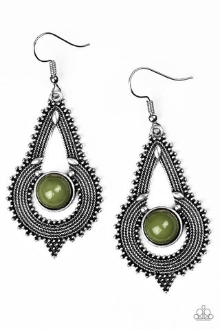 Zoomin' Zumba - Green Earrings