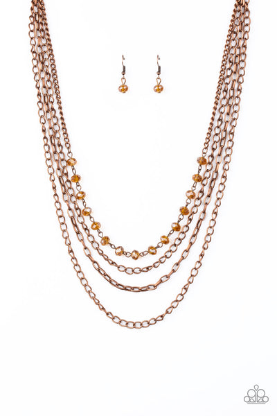 Extravagant Elegance - Copper Necklace