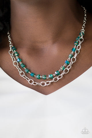 Block Party Princess - Green Necklace