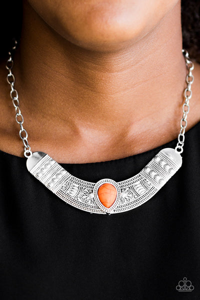 Very Venturous - Orange Necklace