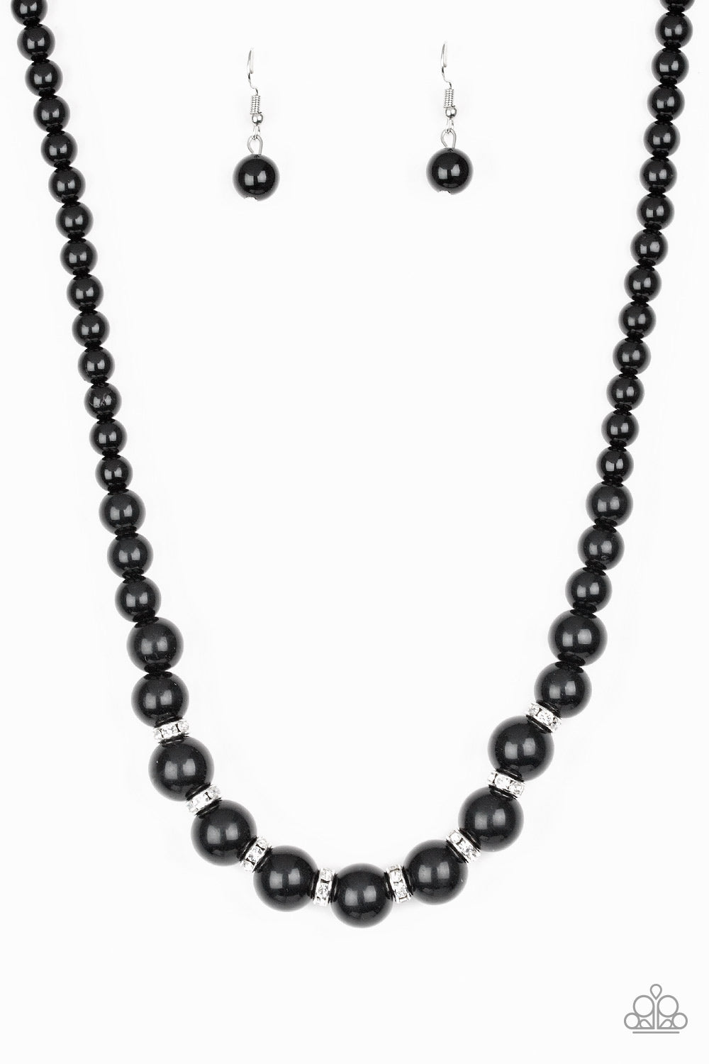 Showtime Shimmer - Black Necklace