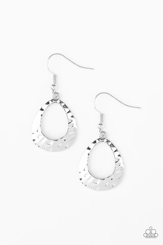 Radiantly Rugged - Silver Earrings