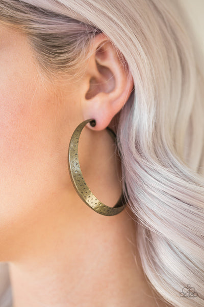 Jungle To Jungle - Brass Earrings