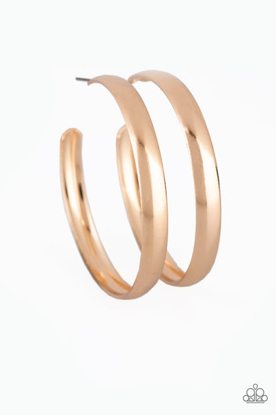 A Double Feature - Gold Hoop Earrings