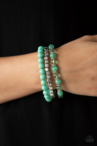 Globetrotter Glam - Green Bracelet