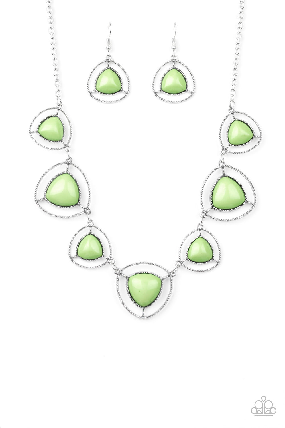 Make A Point - Green Necklace