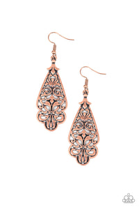 Greenhouse Goddess - Copper Earrings