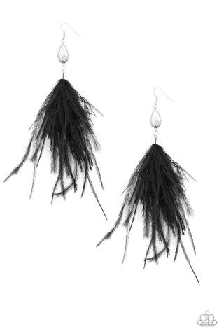 Showgirl Showcase - Black Earrings