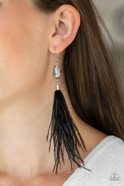 Showgirl Showcase - Black Earrings