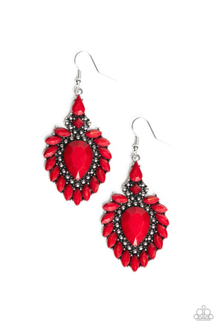 The LIONESS' Den - Red Earrings