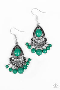 Floating On HEIR - Green Earrings