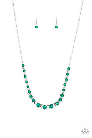 Stratosphere Sparkle - Green Necklace