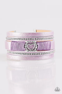 It Takes Heart - Purple Urban Bracelet