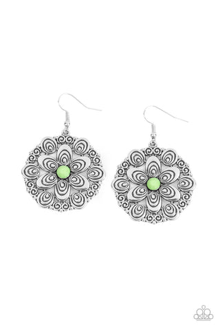 Grove Groove - Green Earrings