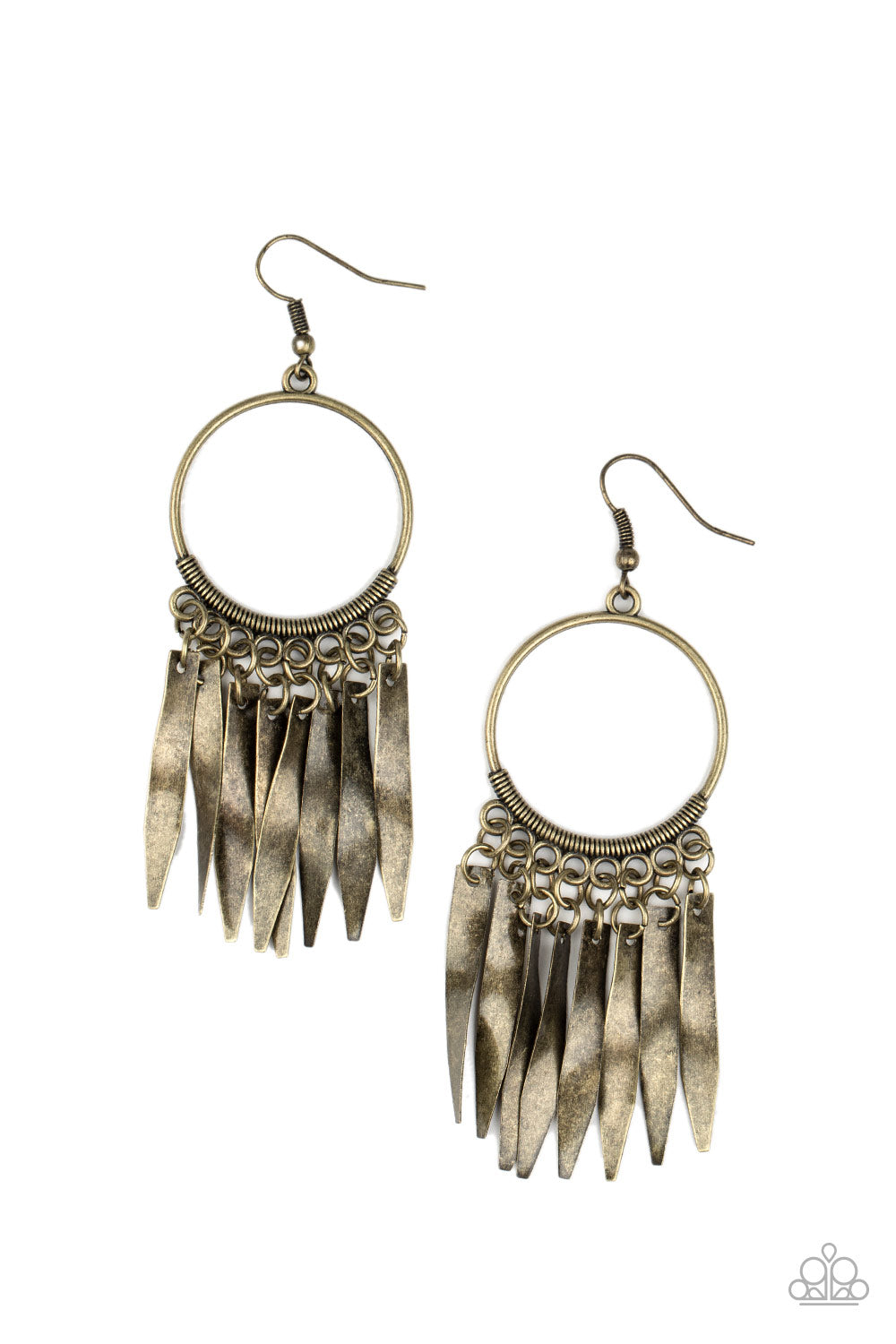 Let GRIT Be! - Brass Earrings