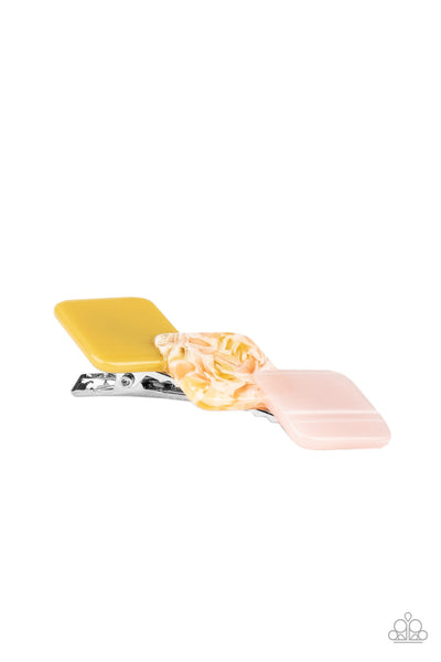 I'll Take It From HAIR - Multi - Hair Clip - Pink/Yellow