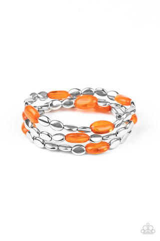 Sorry to Burst Your BAUBLE - Orange Bracelet