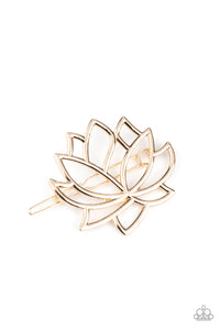 Lotus Pools - Gold Hairclip