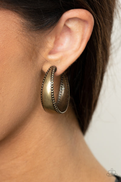 Burnished Benevolence - Brass Earrings