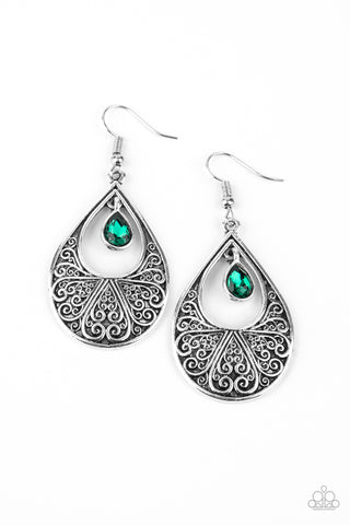 Garden Magic - Green Earrings