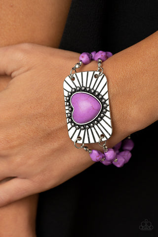 Sandstone Sweetheart - Purple Bracelet