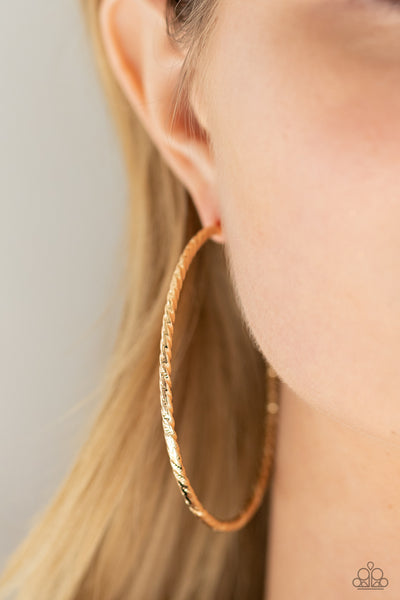 Voluptuous Volume - Gold Earrings