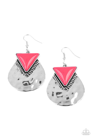 Road Trip Treasure - Pink Earrings