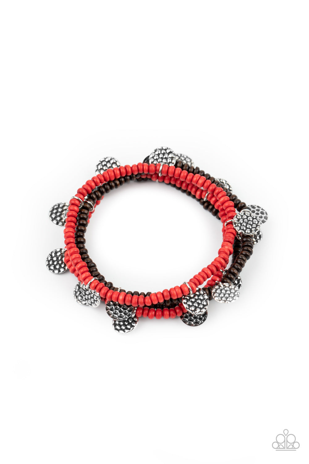 WOODn't Count It - Red Bracelet