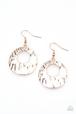 Warped Perceptions - Rose Gold Earrings