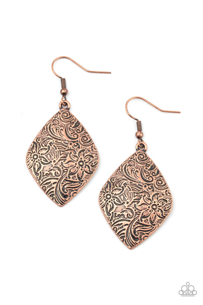 Flauntable Florals - Copper Earrings