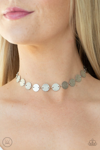 Reflection Detection - Silver Choker Necklace