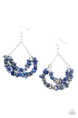 Rainbow Rock Gardens - Blue Earrings