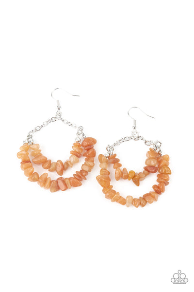 Rainbow Rock Gardens - Orange Earrings