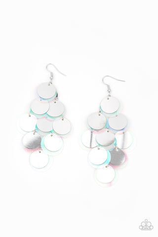 Sequin Seeker - Silver Earrings