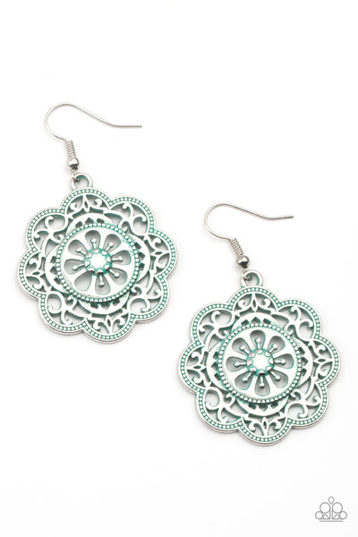 Western Mandalas - Blue Earrings