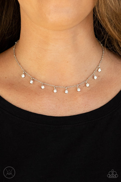 Dainty Diva - White Necklace