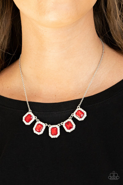 Next Level Luster - Red Necklace