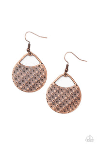 I'm Sensing a Pattern Here - Copper Earrings